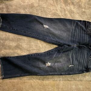 Kut from the Kloth Women's Ankle Jeans in Dark Blue